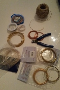 Crimping tool and beading supplies obtained via Craigslist